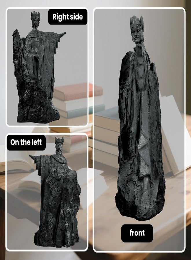 KDSPAROS Large Decorative Bookends 9.5", Epic Fantasy-Themed Resin Book Ends for Shelves, Heavy-Duty Book Stopper Dividers - Middle-Earth Inspired Decor for Office/Library/Home (Large (9.5 inch)) - Image 4