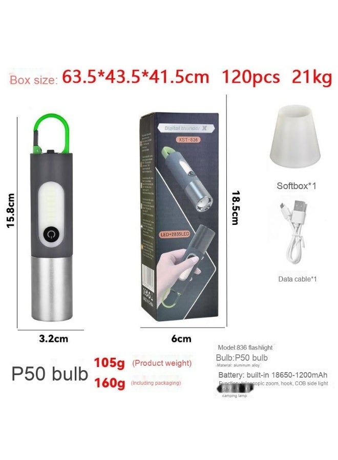 High-Performance White Laser Multifunctional Flashlight