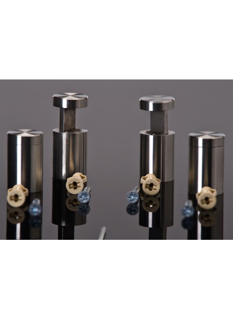 Displays2go Set of 8 Edge Grip Standoff Screws 34 x 1Inch Stainless Steel to Mount Sign Panels  - Image 4