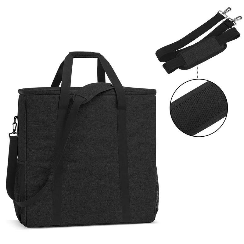 CURMIO PC Carrying Case for Desktop Tower and Monitor, Desktop Travel Bag with Inner Divider, Bag Only, Black - Image 4