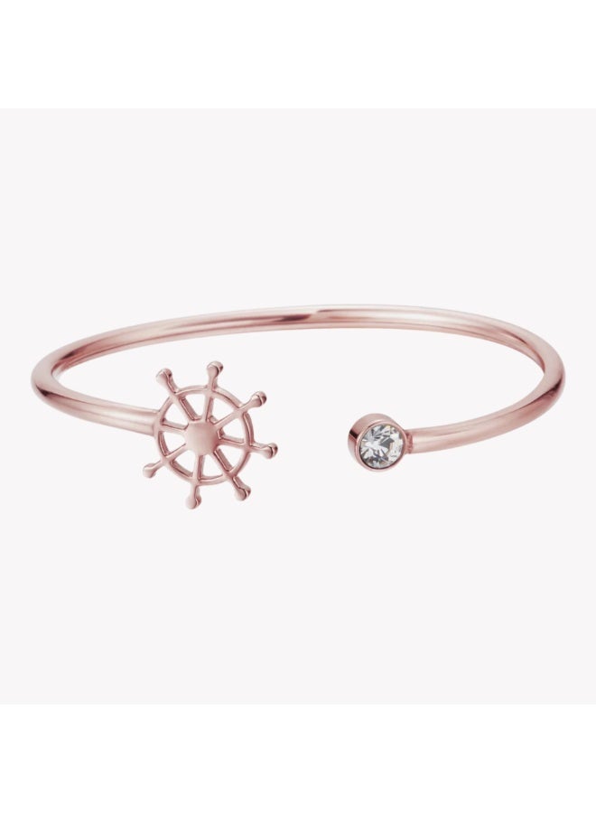 زنك سوار زينك النسائي من الفولاذ المقاوم للصدأ بلون الذهب الوردي | ZFBG004RGC - Image 2