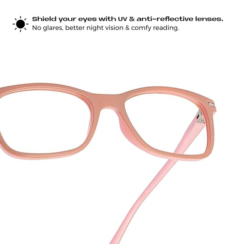 Readerest Blue Light Blocking Reading Glasses (Beige, 3.00 Magnification) - Computer Eyeglasses With Thin Reflective Lens, Antiglare, Eye Strain, UV Protection, Stylish For Men And Women - Image 4