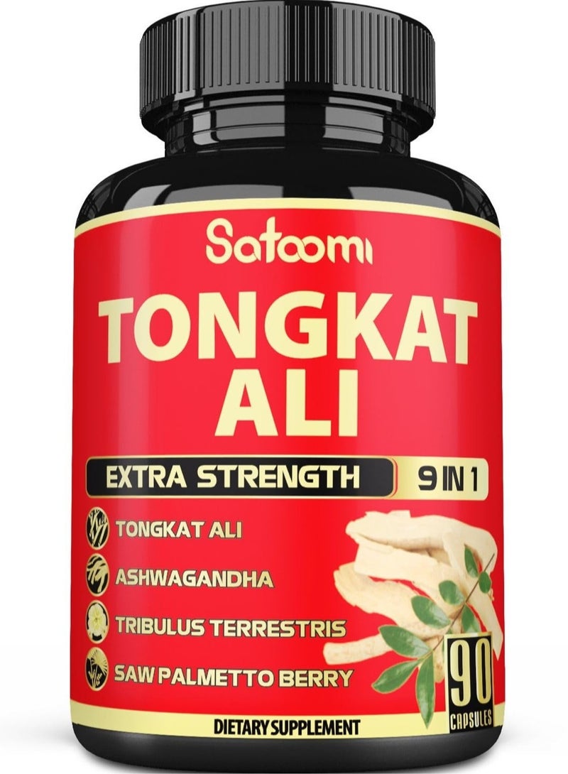 Satoomi Tongkat Ali 9 in 1 - 90 Vegan Caps - Image 1