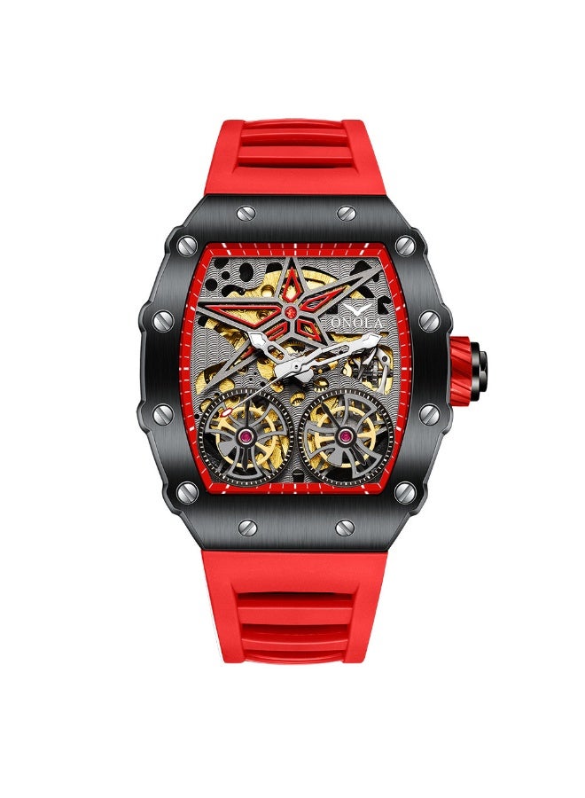 ONOLA Men's Automatic Skeleton Flywheel Watch - Image 1