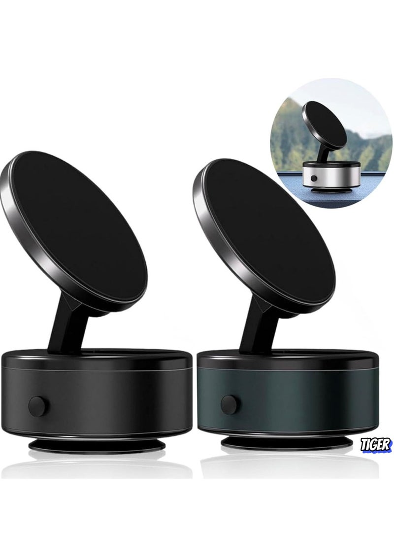 TIGER 360° Rotatable Car Magnetic Phone Holder (2PCS - C), Electric Magnetic Suction Car Phone Mount, Universal Magnetic Car Mount Ultra – Strong Grip, Easy Installation, Compatible with All Smartphones - Image 1