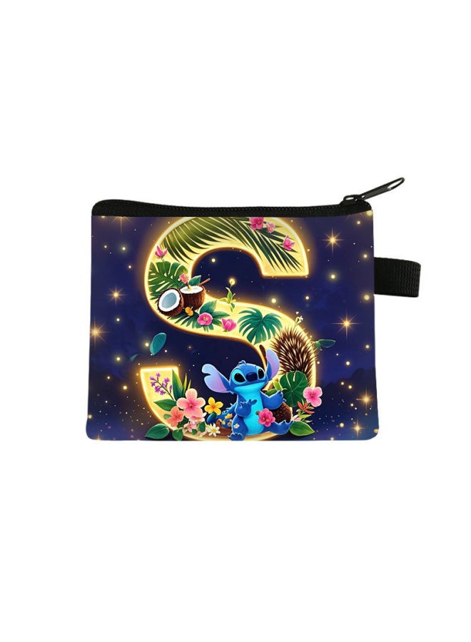 New Sch Letter Coin Purse For Children, Cute Mini Storage Wallet, Portable Key Card Holder