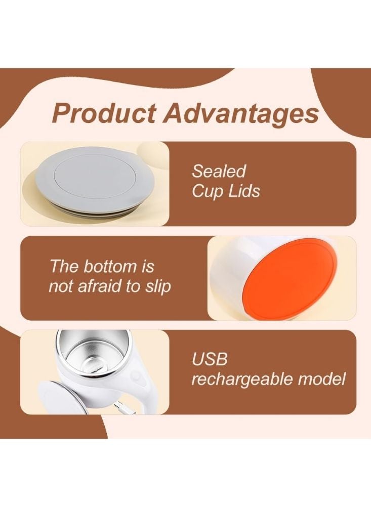 Premium Self Stirring Mug Automatic Coffee Mixing Cup - Brown - Image 4