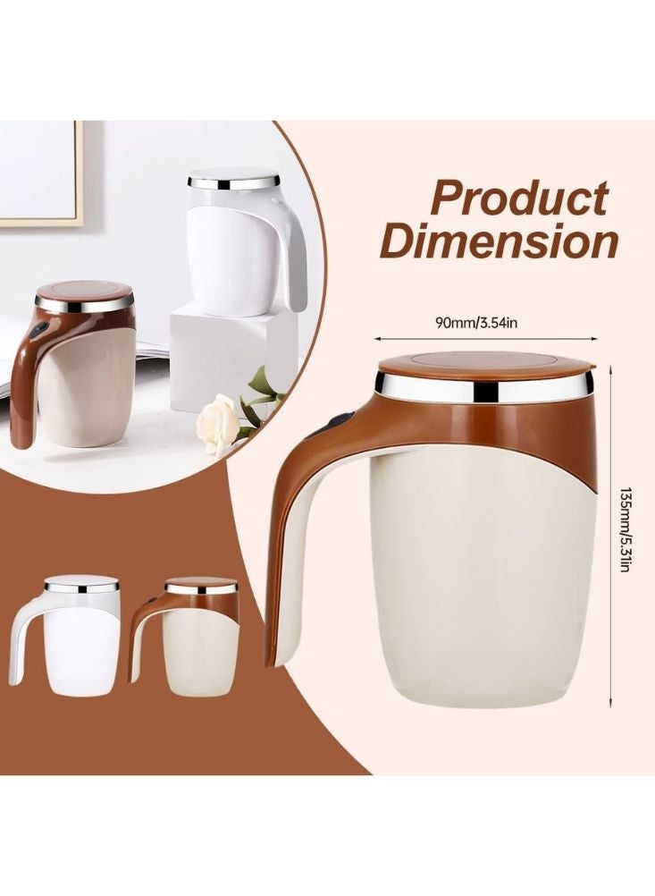 Premium Self Stirring Mug Automatic Coffee Mixing Cup - Brown - Image 5