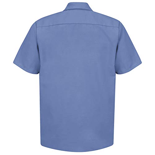 Red Kap Men's Industrial Work Shirt, Regular Fit, Short Sleeve, Petrol Blue, 5X-Large Tall - Image 2