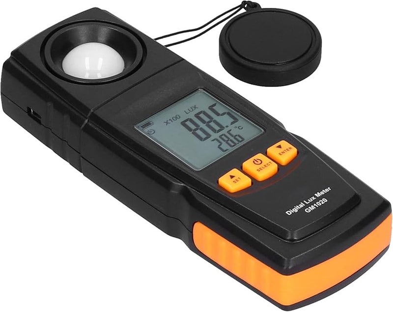 مقياس الإضاءة المحمول البلاستيكي عالي الدقة 0-1 لوكس جهاز قياس شدة الإضاءة أداة اختبار الإضاءة المنخفضة - Image 1