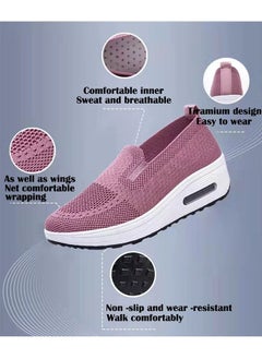 ZCM-HAPPY Fashion Ladies Slip On Thick Sole Air Cushion Shoes Rocking Shoes Dance Shoes Soft Sole Comfortable Women's Shoes  - Image 3