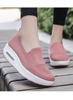 ZCM-HAPPY Fashion Ladies Slip On Thick Sole Air Cushion Shoes Rocking Shoes Dance Shoes Soft Sole Comfortable Women's Shoes  - Image 1