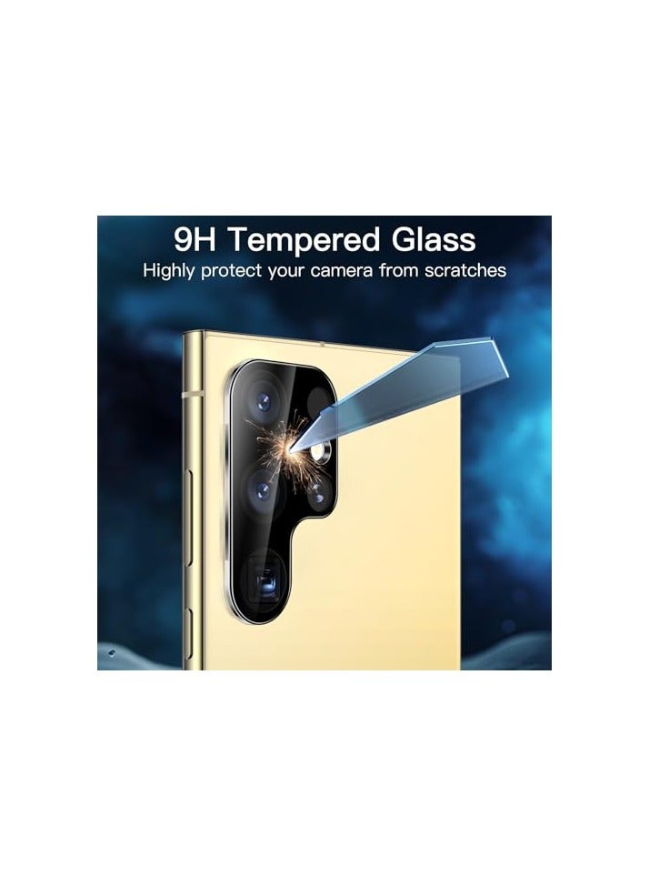 جي تيك واقي شاشة JETech لهاتف Samsung Galaxy S24 Ultra 5G مقاس 6.8 بوصة مع واقي عدسة الكاميرا، طبقة TPU مرنة، متوافق مع معرف بصمة الإصبع، سهل التركيب، شفاف عالي الدقة، عبوتان لكل منهما - Image 3