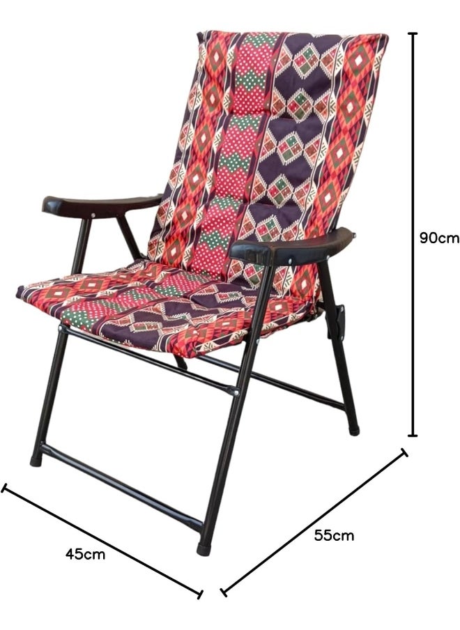 GO2CAMPS Foldable Camping Chair With Cushion Heavy Quality  - Image 2