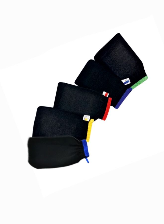 Hoopoe VIP Black Loofah 5pcs - Image 1