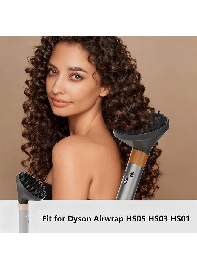 HAVEN Portable Hair Diffuser Attachment for Dyson for Airwrap HS05 HS03 HS01 Hair Dryer Diffuser Nozzle Convertible for Airwrap Styler into Hair Dryer - Image 3