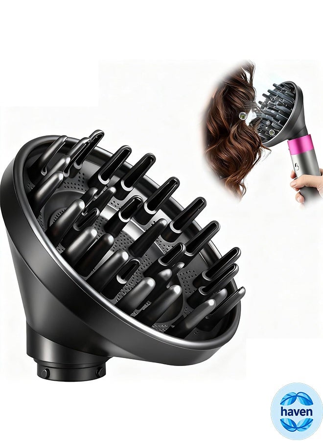 HAVEN Portable Hair Diffuser Attachment for Dyson for Airwrap HS05 HS03 HS01 Hair Dryer Diffuser Nozzle Convertible for Airwrap Styler into Hair Dryer - Image 1