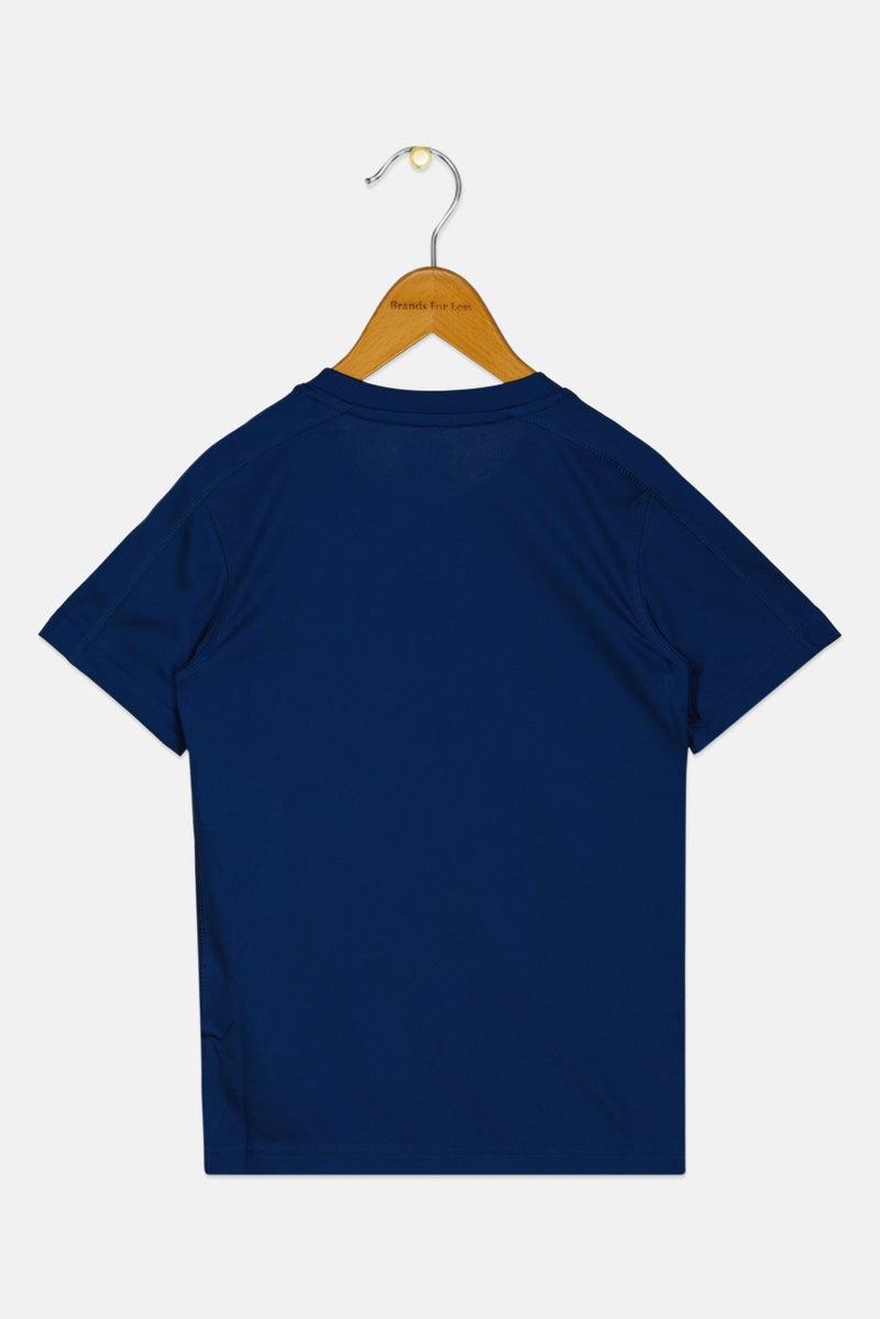 Reebok Toddlers Boy Sportswear Fit Short Sleeve Training T-Shirt, Navy - Image 2