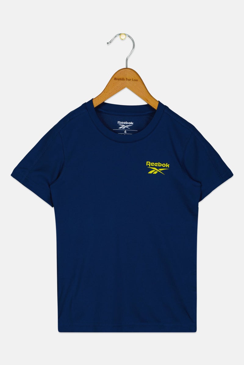 Reebok Toddlers Boy Sportswear Fit Short Sleeve Training T-Shirt, Navy - Image 3