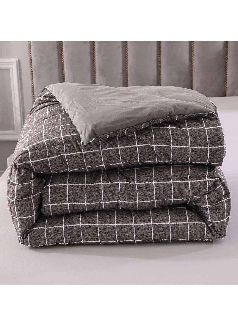 4-Piece Geometric Design Bedding Set Cotton Multicolour