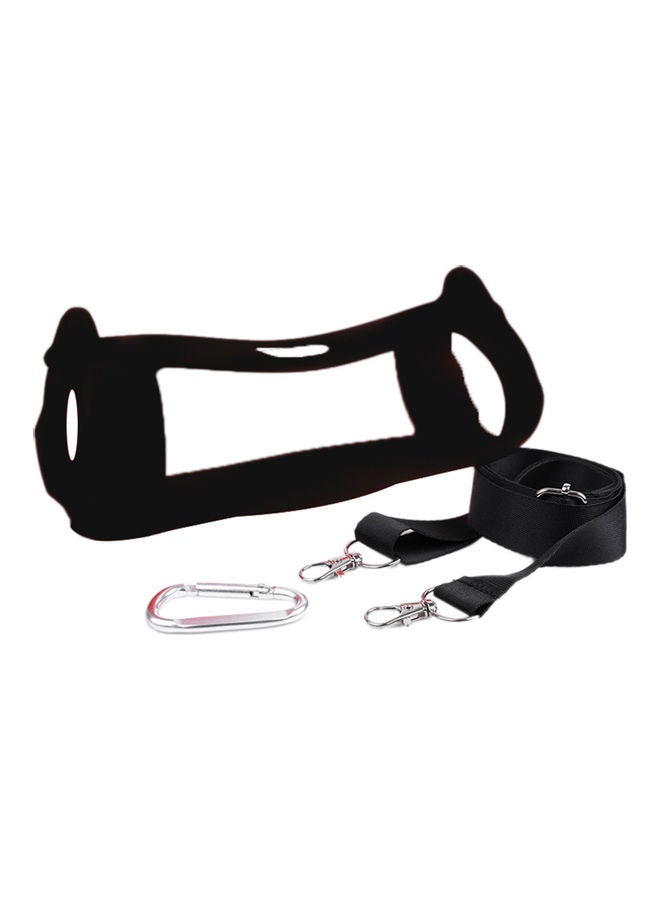 Bluetooth Speaker Protective Pouch With Buckle For JBL Charge5 Black - Image 1