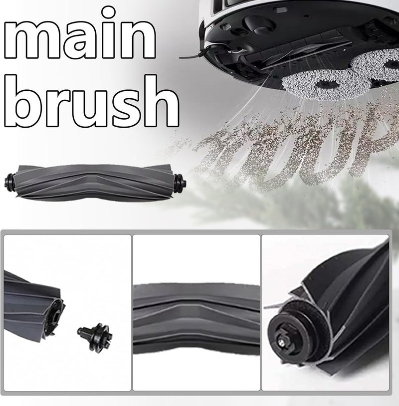 Frexusuent 19 Pcs Replacement for Dreame X40 Ultra / X40 Pro / S30 Pro Ultra Robot Vacuum Cleaner, 1 Rubber Main Brush, 2 HEPA Filters, 3 Dust Bags,6 Mop Pads,6 Side Brushes Accessories Kit - Image 3