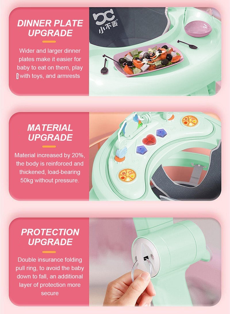 ما بيبي مشاية تعليمية للأطفال المضادة للفة مع صينية ألعاب قابلة للفصل - Image 2