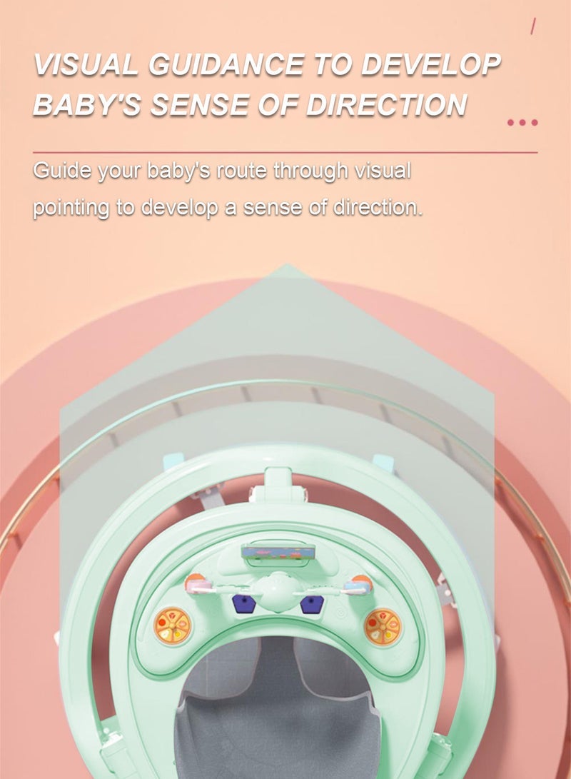 ما بيبي مشاية تعليمية للأطفال المضادة للفة مع صينية ألعاب قابلة للفصل - Image 4