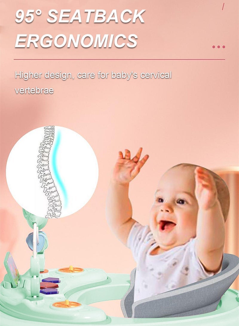 ما بيبي مشاية تعليمية للأطفال المضادة للفة مع صينية ألعاب قابلة للفصل - Image 3