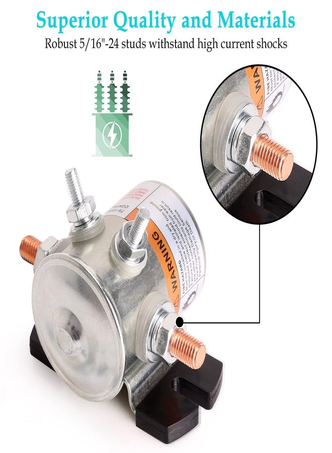 10L0L #70 Series Solenoid Relay for EZGO 36 Volt Golf Cart, 4 Terminal SPNO Continuous Duty, OEM# 11761-G1 27855-G01 27855-G02 31680-G1 27805-G02 3016 - Image 3