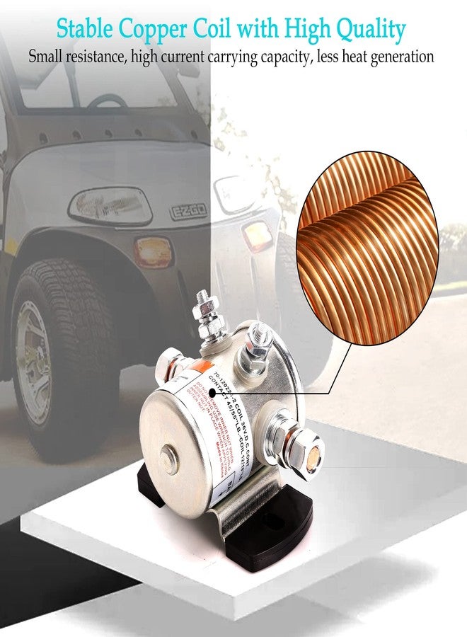 10L0L #70 Series Solenoid Relay for EZGO 36 Volt Golf Cart, 4 Terminal SPNO Continuous Duty, OEM# 11761-G1 27855-G01 27855-G02 31680-G1 27805-G02 3016 - Image 5