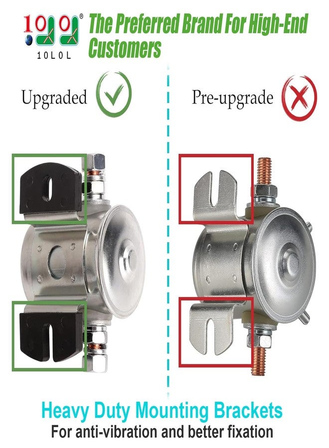 10L0L #70 Series Solenoid Relay for EZGO 36 Volt Golf Cart, 4 Terminal SPNO Continuous Duty, OEM# 11761-G1 27855-G01 27855-G02 31680-G1 27805-G02 3016 - Image 2