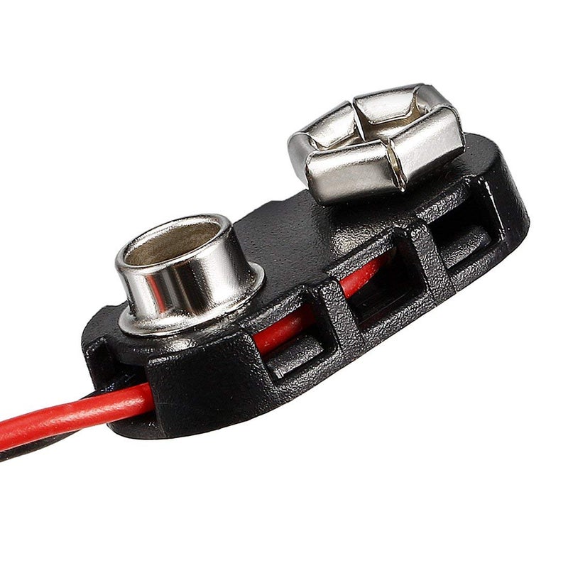 bnafes DC 9V Battery Clip Connector IType Buckle Connector Plastic Shell Lead Wire 15cm Long Pack of 10 - Image 4