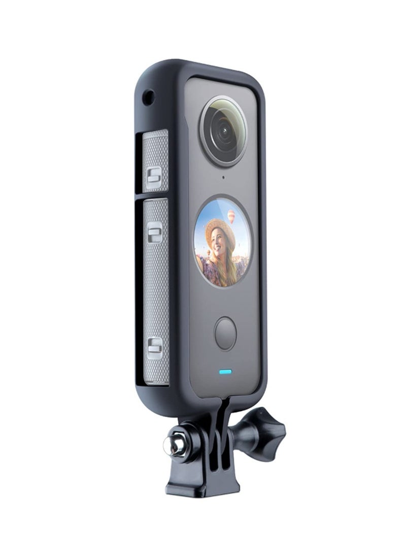 Protective Case, Cage Frame Housing Case Action Camera Mount Accessories with Universal 1/4 Thread Base adapter for insta360 ONE X2 Action Camera - Image 1