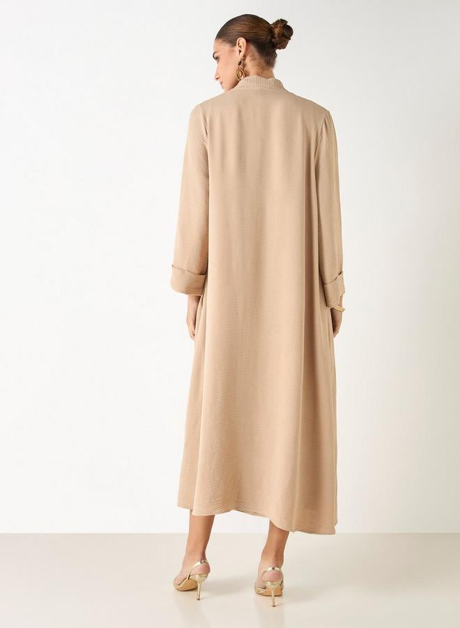 Iconic A-line Sleeveless Dress with Longline Shrug - Image 3