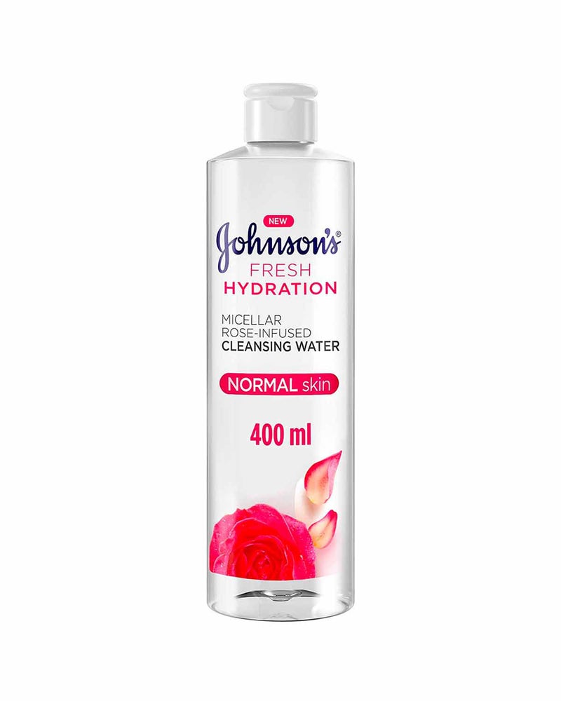 Johnson's Fresh Hydration Micellar Rose-Infused Cleansing Water 400ml - Image 1