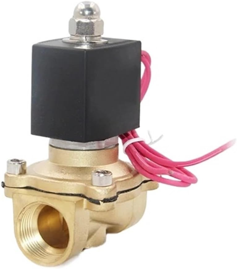 1pc 3/4" Solenoid Valve IP65 Waterproof Normally Closed Brass Solenoid Valve 24V 12V 220V 110V(NPT_240VAC_NBR-SEAL)
