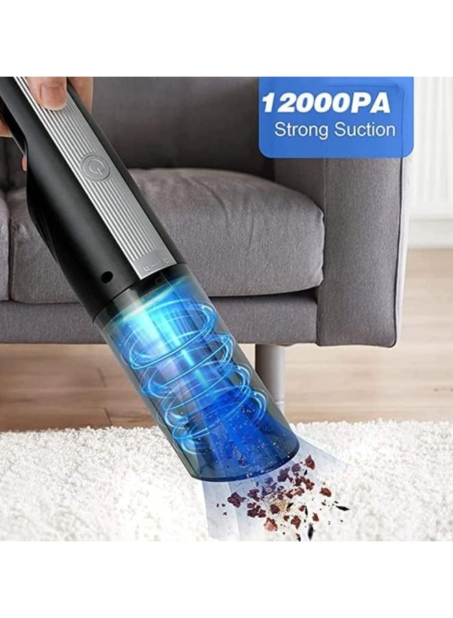 Gonice Cordless Handheld Vacuum Cleaner,12000Pa Powerful Compact Lightweight Rechargeable Mini Hand Vacuum Cleaner 4000 mAh Lithium Battery Home, Car, Dust Cleaning and Pet Hair.  - Image 3