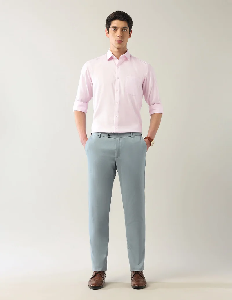 Arrow Light Pink Pure Cotton Autopress Shirt for Men | Best Price UAE