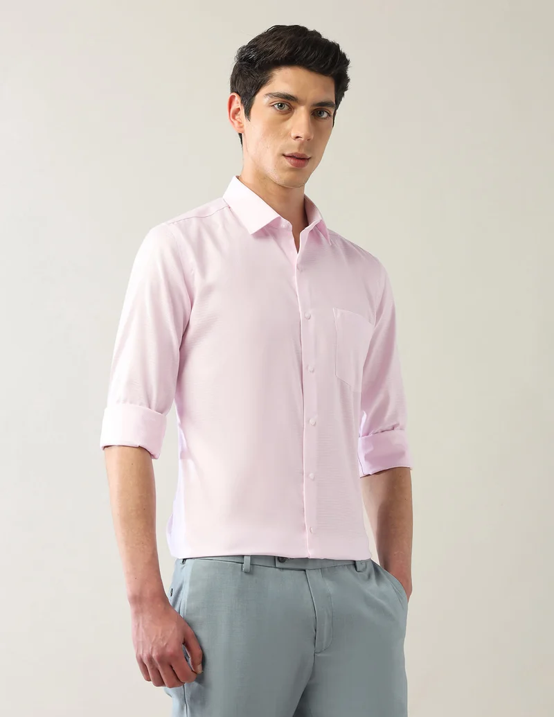 Arrow Light Pink Pure Cotton Autopress Shirt for Men | Best Price UAE