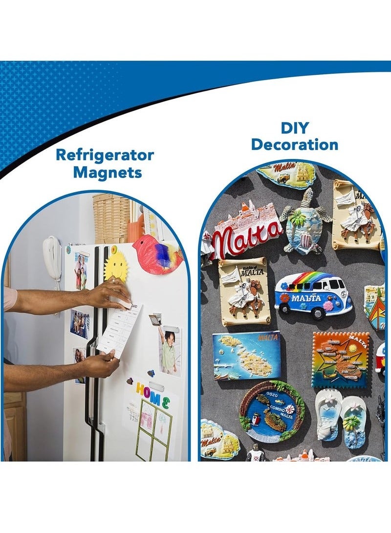 general Neodymium Bar Magnets, 20x5x2mm 60Pcs Small Strong Rare Earth Magnets, Strong Rectangular Magnetic Bar, Mini Powerful Magnets for Crafts, Fridge, Science, Office and Tool Storage - Image 3