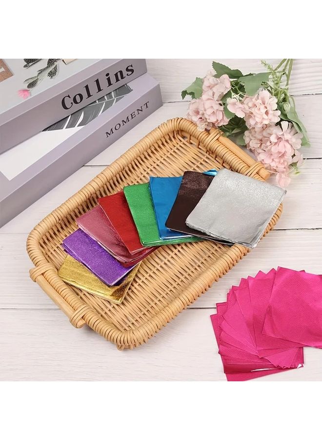 Red Style1 100Pcs Candy Chocolate Biscuit Tin Packaging Paper DIY Gift Craft Wedding Party Birthday Halloween - Image 5