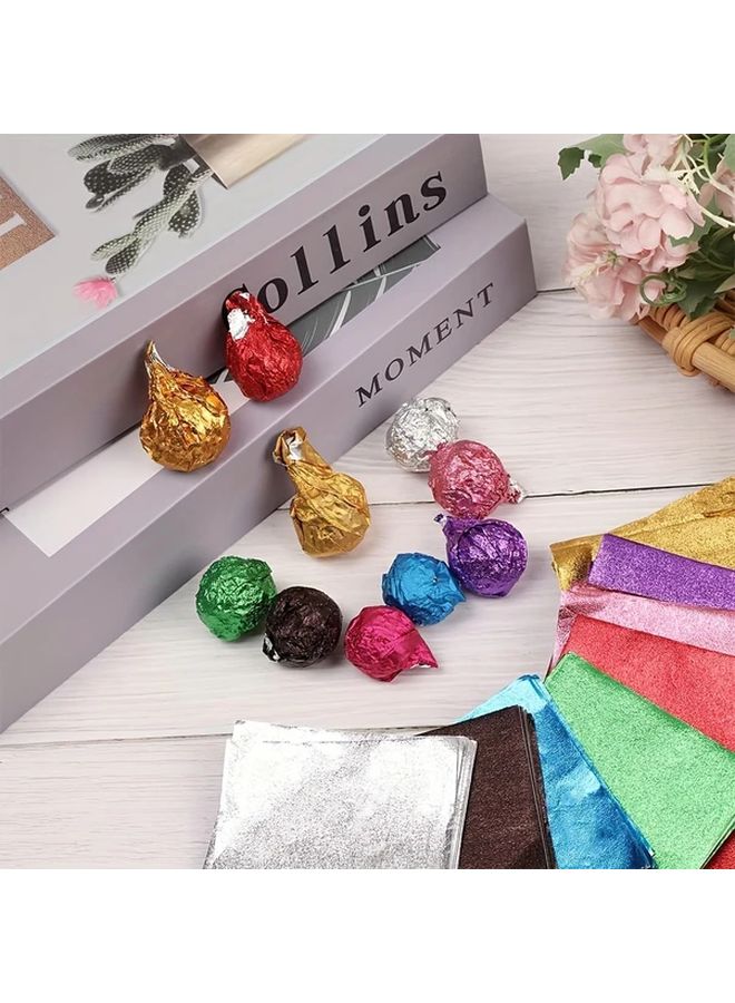 Red Style1 100Pcs Candy Chocolate Biscuit Tin Packaging Paper DIY Gift Craft Wedding Party Birthday Halloween - Image 3