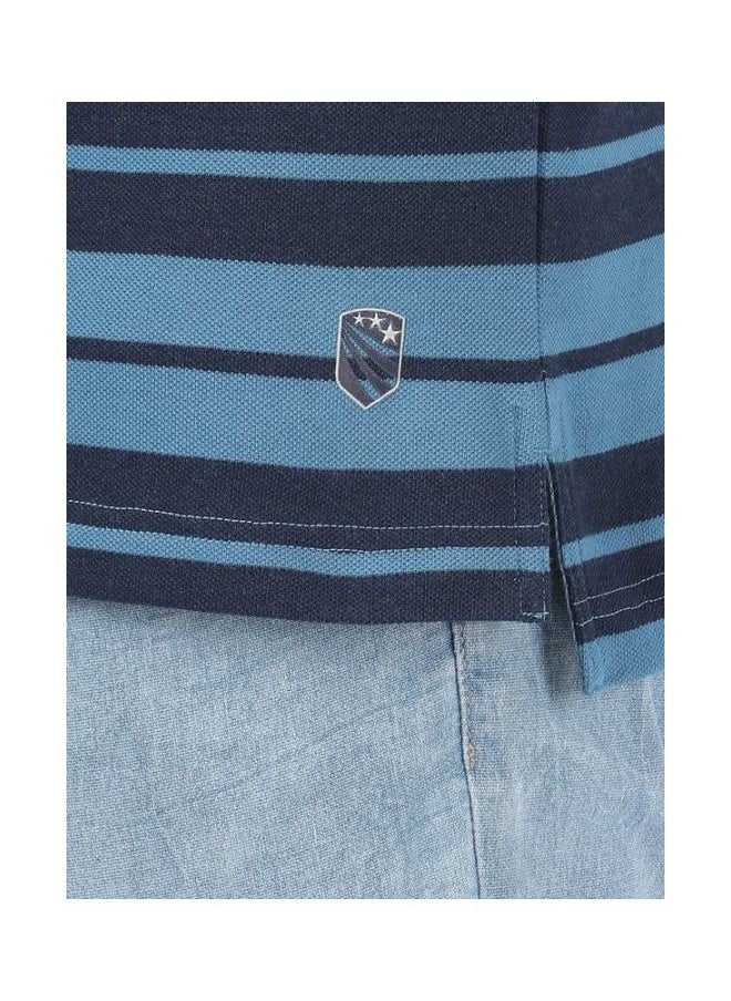 JOCKEY - Jockey US93 Men Super Combed Cotton Rich Striped Polo T Shirt - Image 1