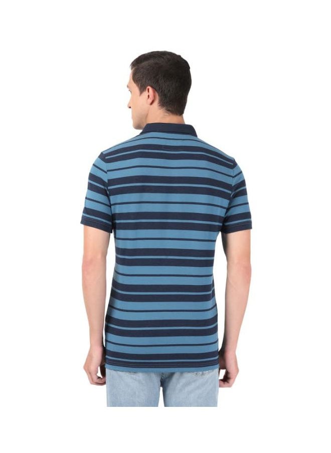 JOCKEY - Jockey US93 Men Super Combed Cotton Rich Striped Polo T Shirt - Image 1