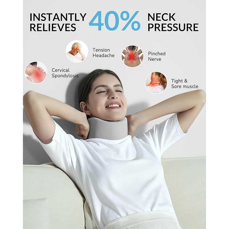 Artelse Ice Silk Neck Brace - Soft, Breathable Cervical Collar for Pain Relief & Posture Correction - Washabel Anti-Snoring Support for Comfortable Sleep - Ideal for Office Workers - Image 2