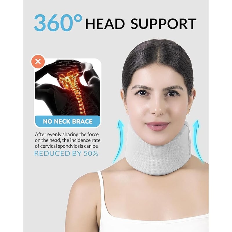 Artelse Ice Silk Neck Brace - Soft, Breathable Cervical Collar for Pain Relief & Posture Correction - Washabel Anti-Snoring Support for Comfortable Sleep - Ideal for Office Workers - Image 5