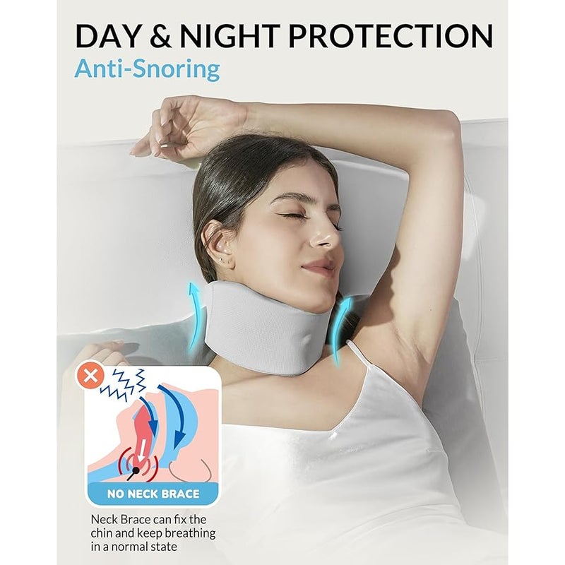 Artelse Ice Silk Neck Brace - Soft, Breathable Cervical Collar for Pain Relief & Posture Correction - Washabel Anti-Snoring Support for Comfortable Sleep - Ideal for Office Workers - Image 4