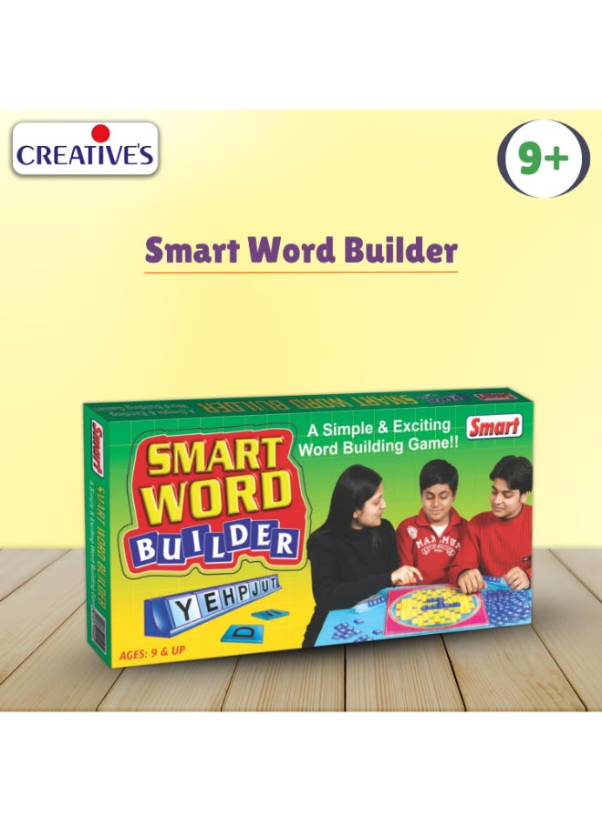 Creative's Smart Word Builder Board Game - Strategy & Vocabulary Educational Games, Spelling Challenge, Screen-Free Family Games for Teens & Big Kids Ages 9 10 11 12+ - Image 2