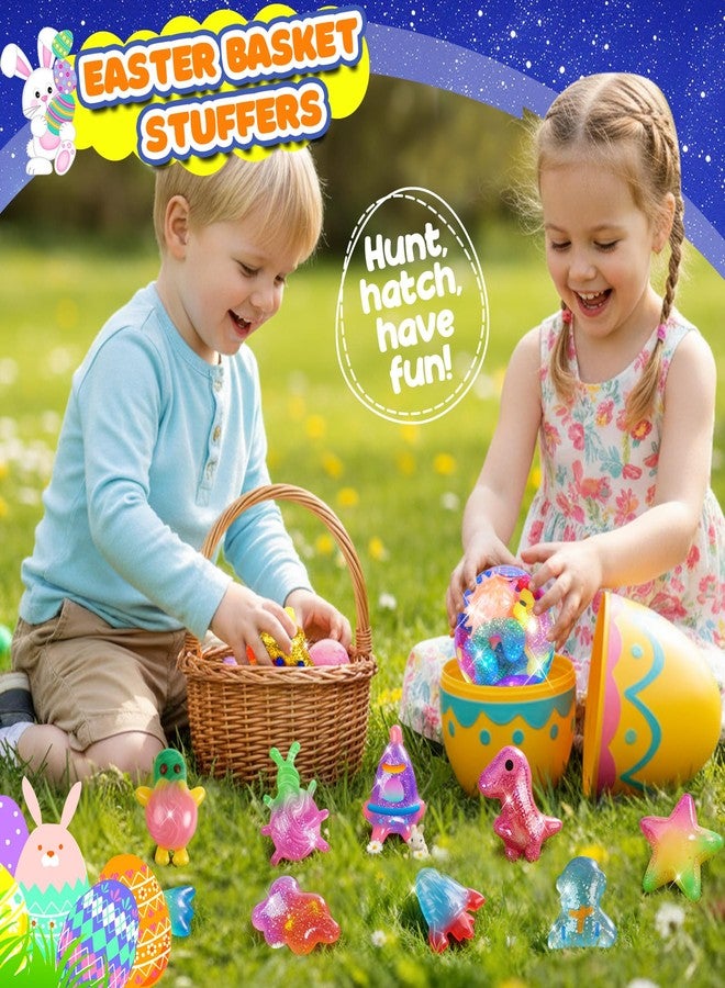 URMYWO Magic Water Elf Toy Kit, Water Pets Toys for Kids, Easter Basket Stuffers, Aqua Fairy Water Gel Kit Squishy Maker, 36 Gels & 24 Molds, DIY Dinosaur Easter Space Make Your Own Squishies Toys Gifts - Image 2